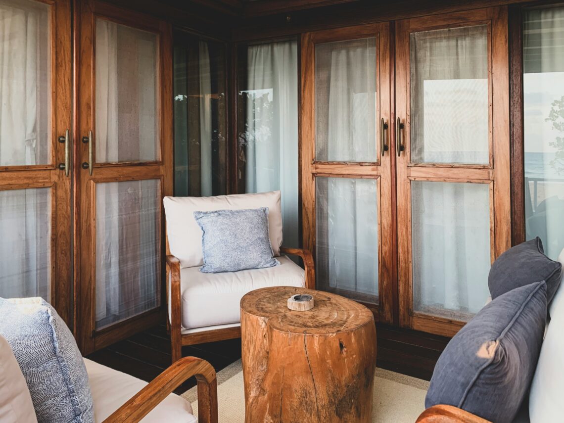 patio furniture outside