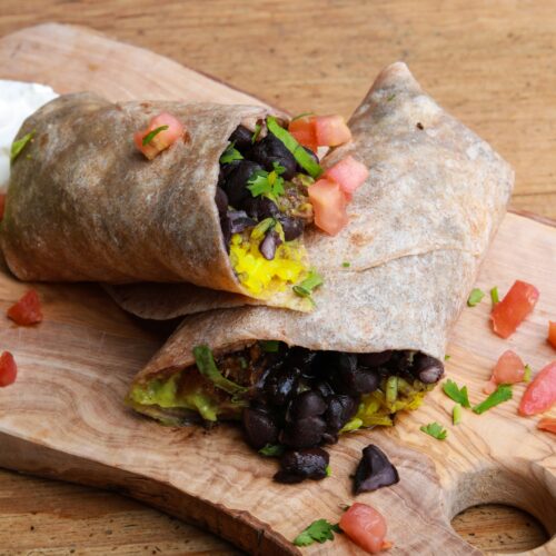 crock pot black bean burrito