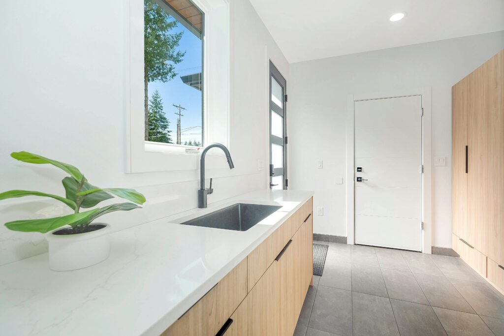 the laundry room